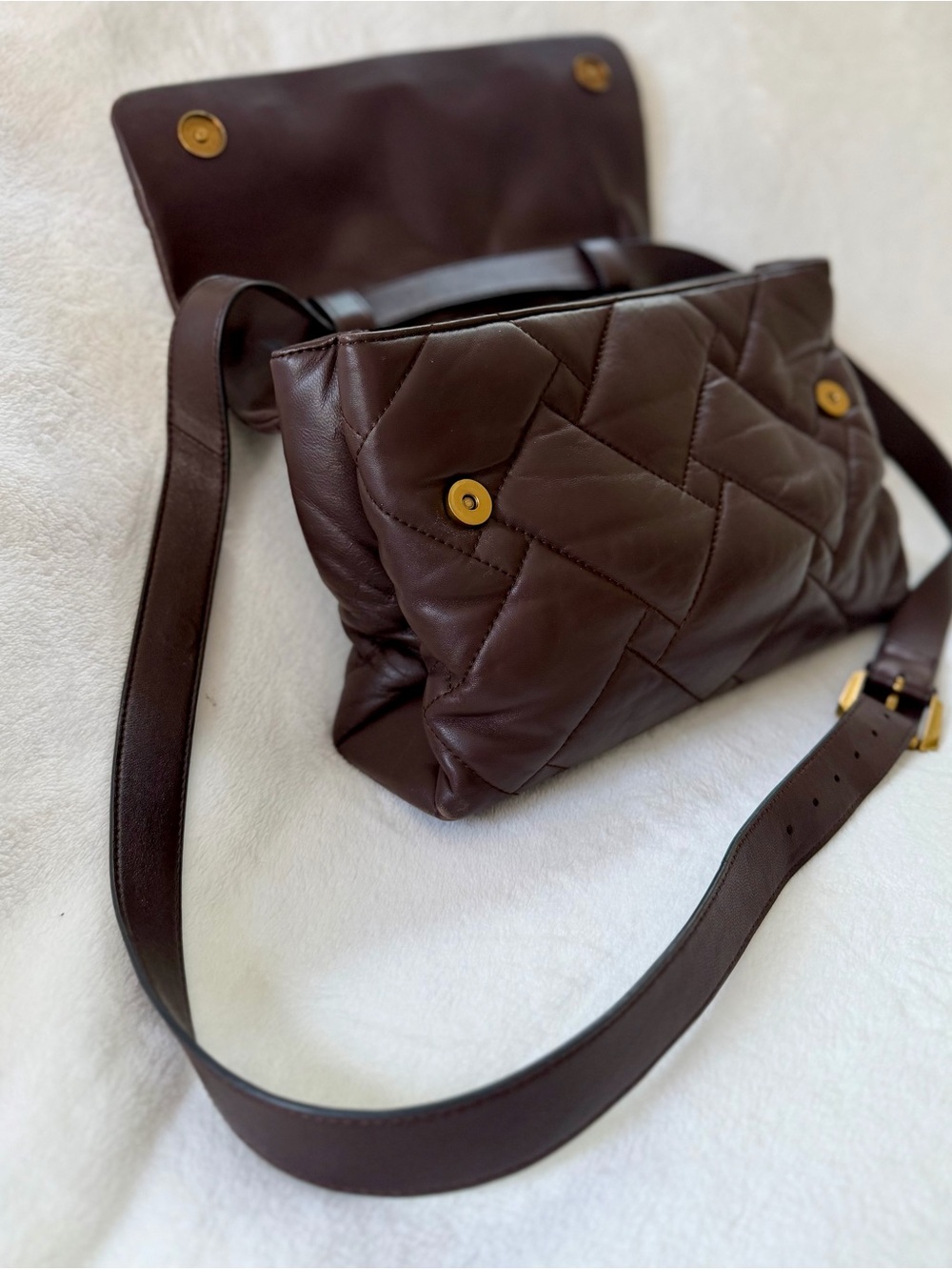 Kurt Geiger London Medium Kensington Soft Bag - Brown Leather - Picture 8 of 16